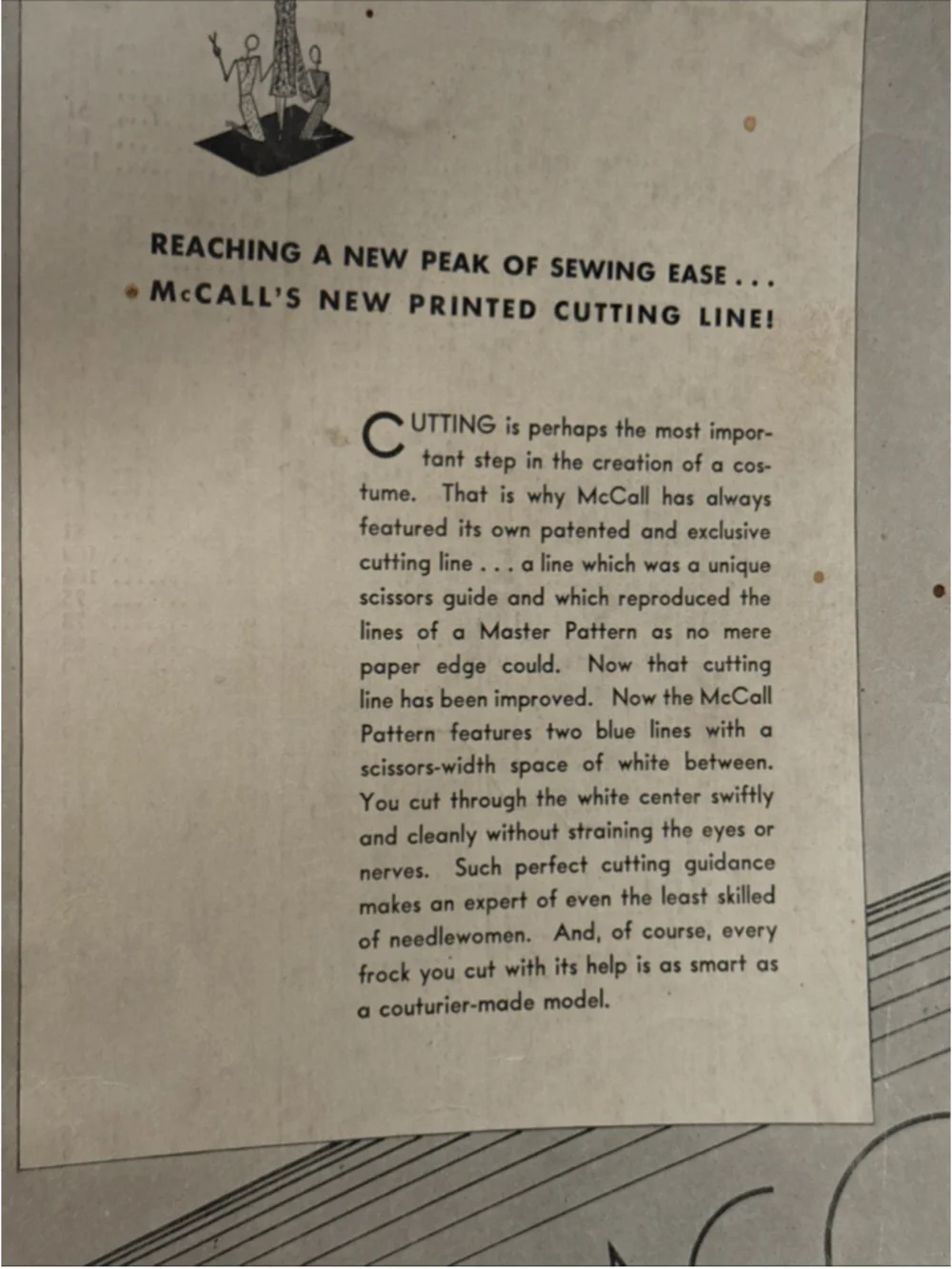 Antique Complete Catalogue Of McCall Designs 1933 pattern #2 TD11T